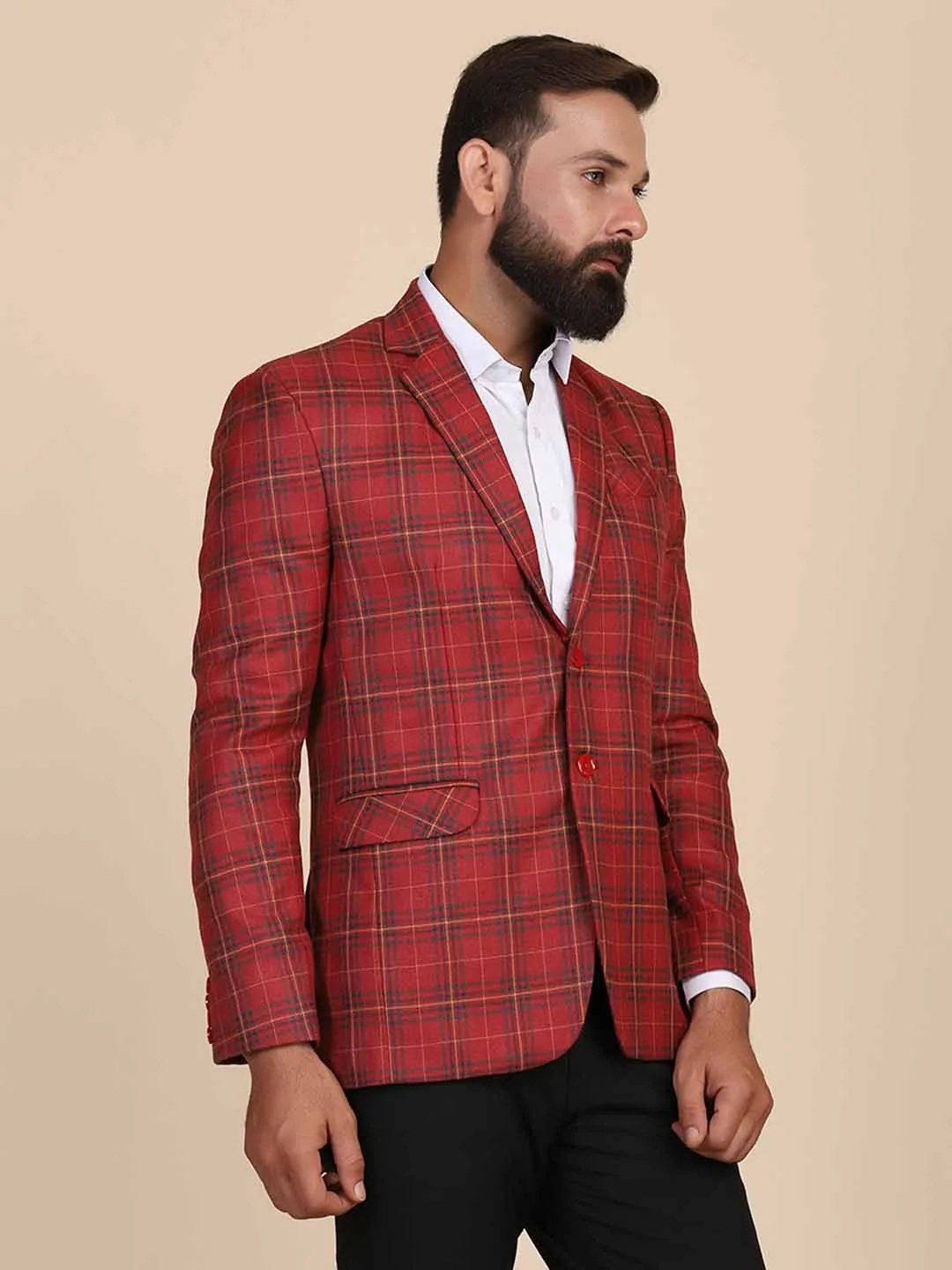Men Tweed Stylish Blazer
