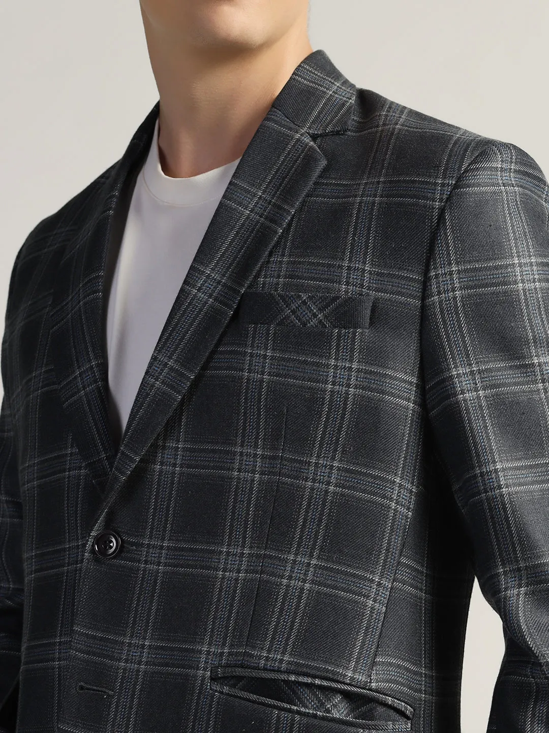 Men's Blue Tweed Blazer