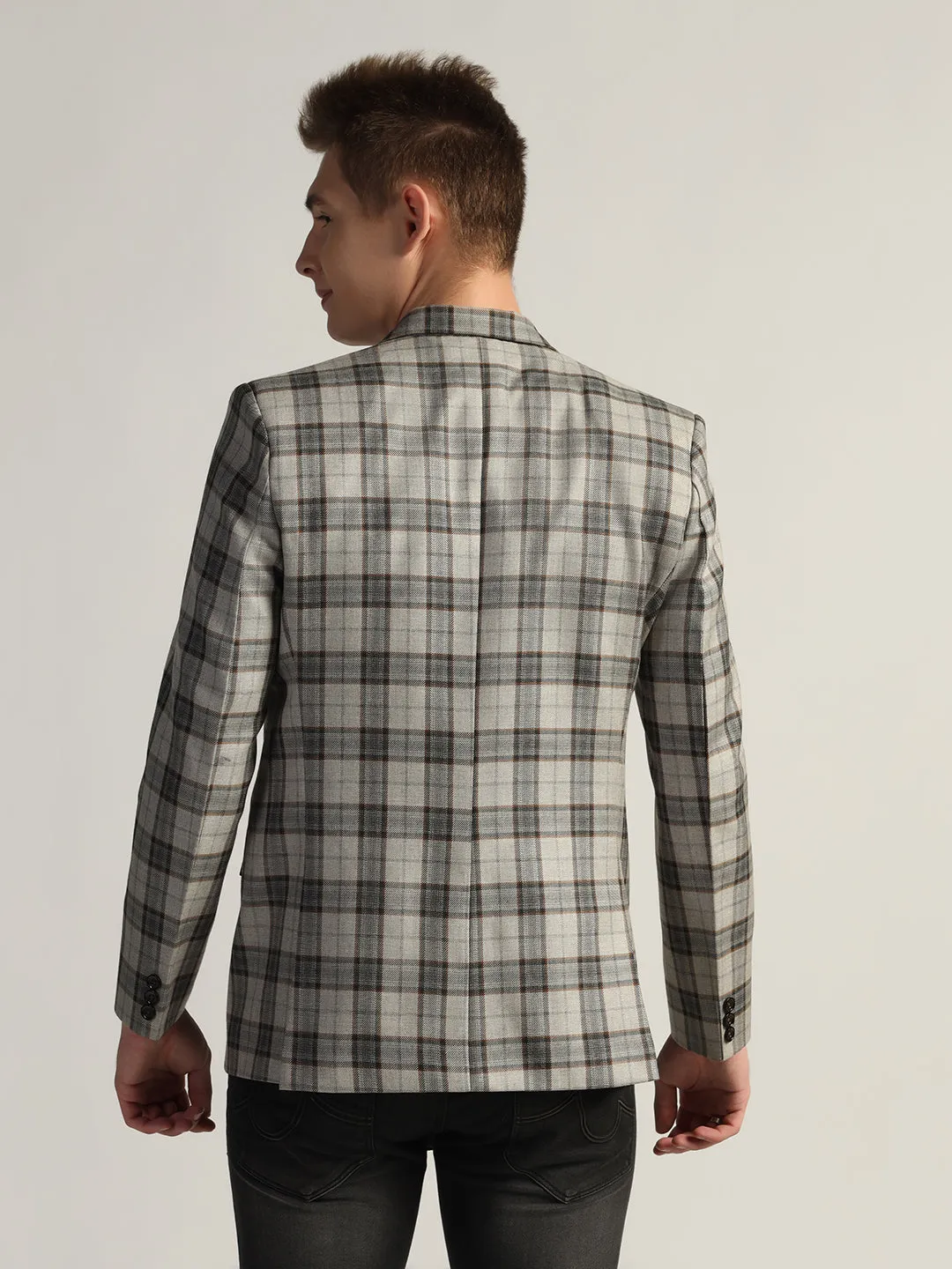 Men's Checked Tweed Blazer