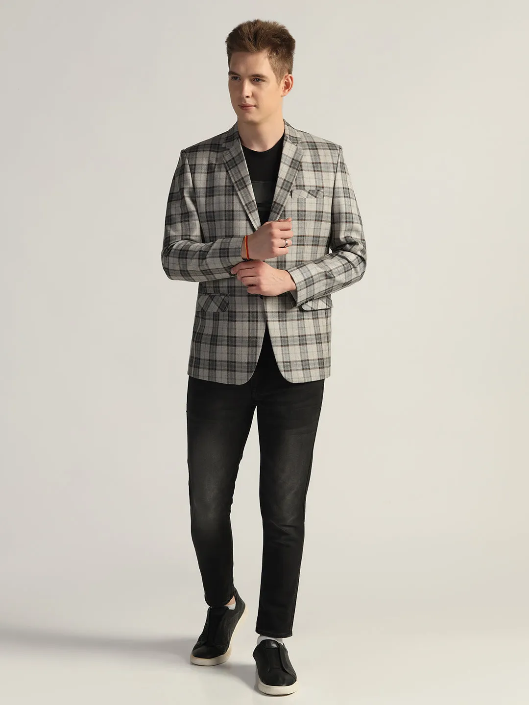 Men's Checked Tweed Blazer