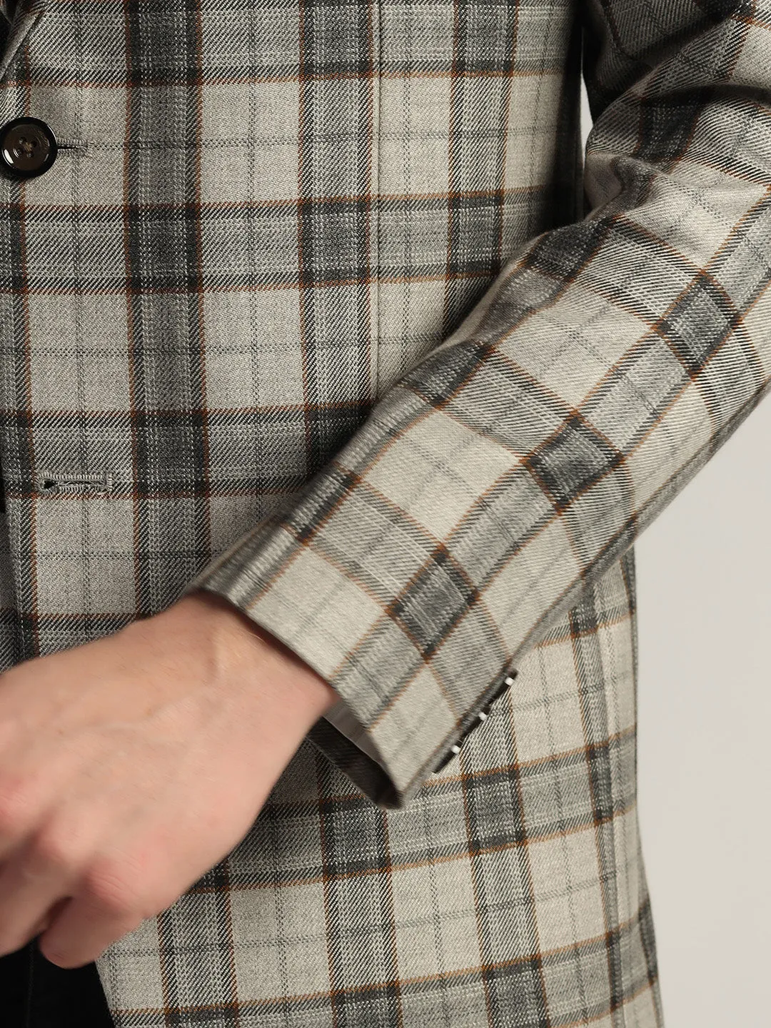 Men's Checked Tweed Blazer