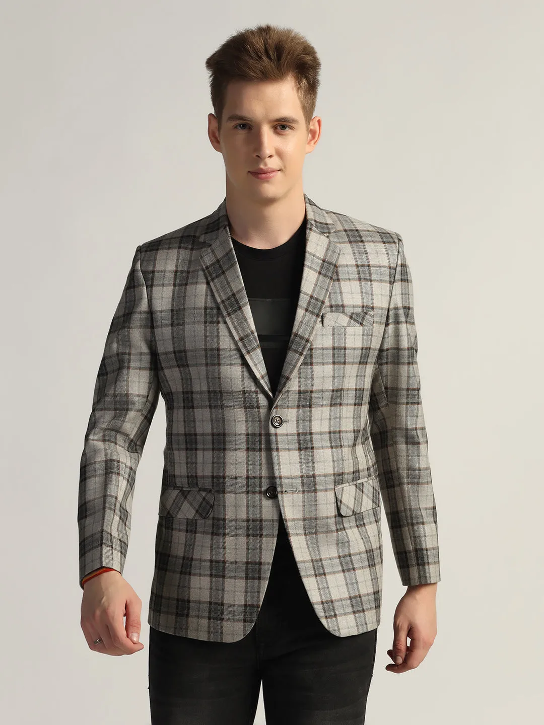 Men's Checked Tweed Blazer