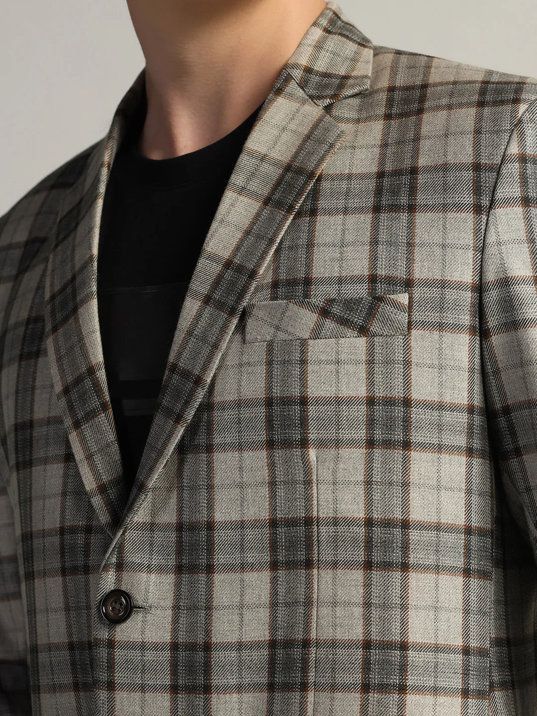 Men's Checked Tweed Blazer