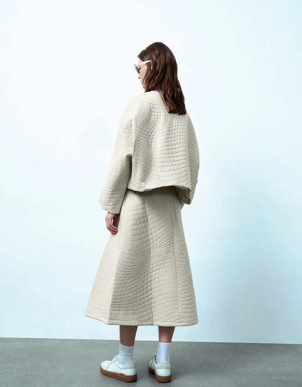 Midi A-Line Skirt