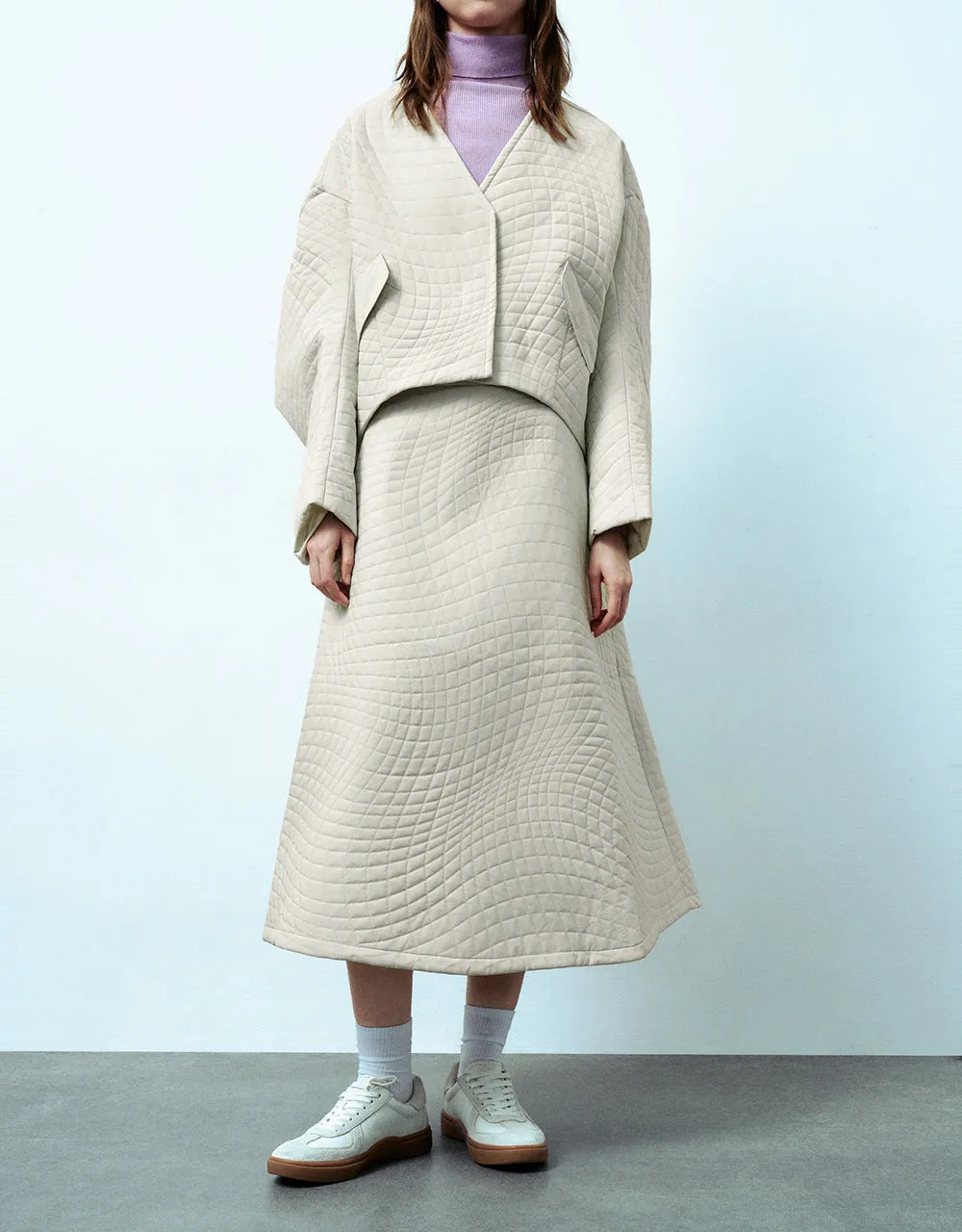 Midi A-Line Skirt