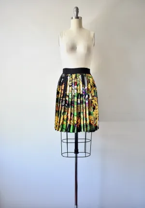Multi color Pleated Skirt By Loredana of Italy From the 2019 Collection