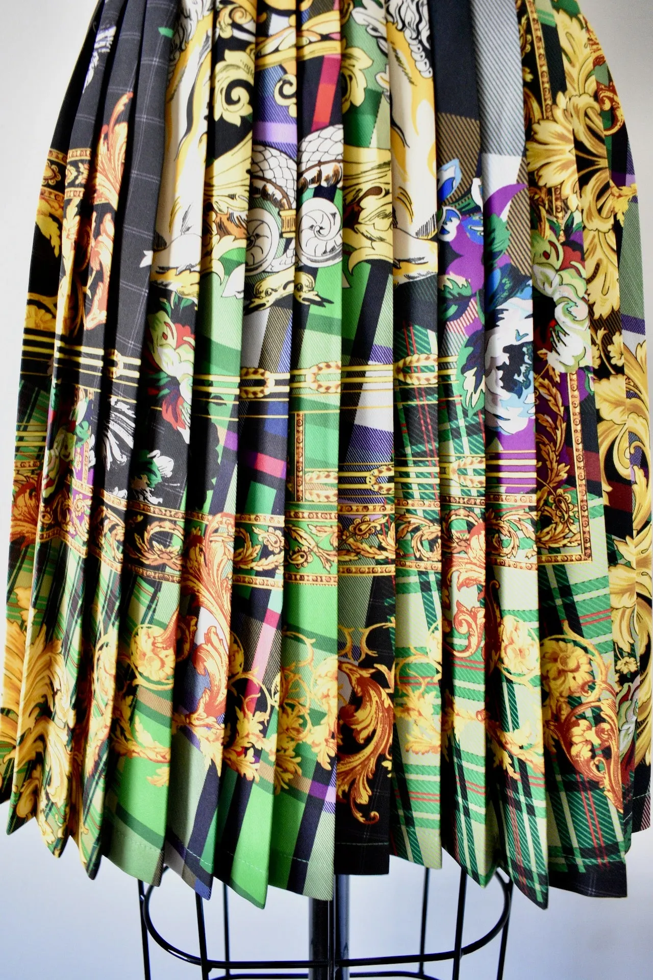 Multi color Pleated Skirt By Loredana of Italy From the 2019 Collection