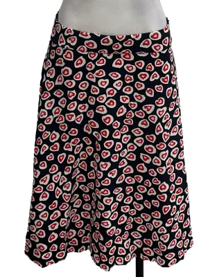 Navy Heart Skirt