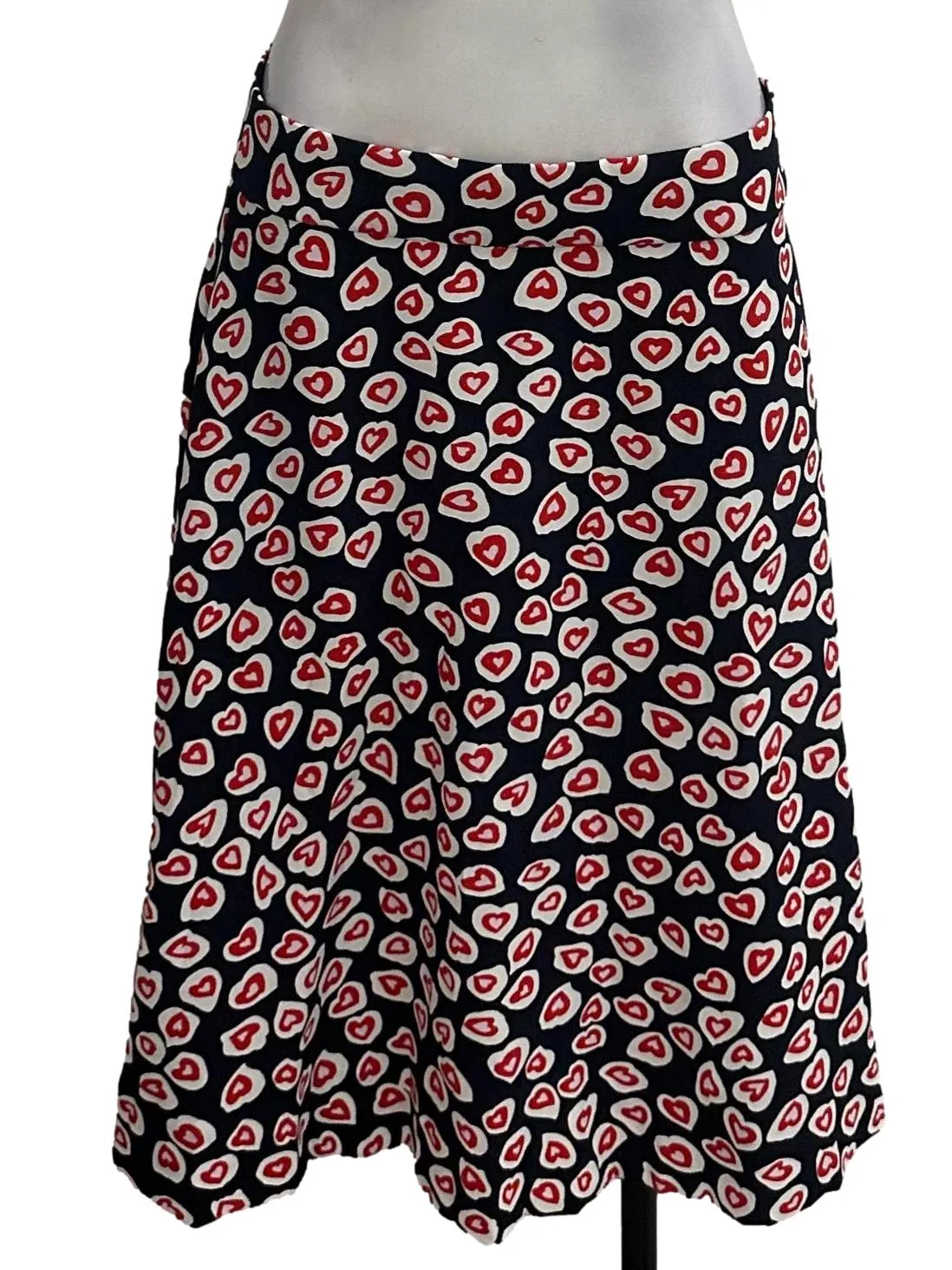 Navy Heart Skirt