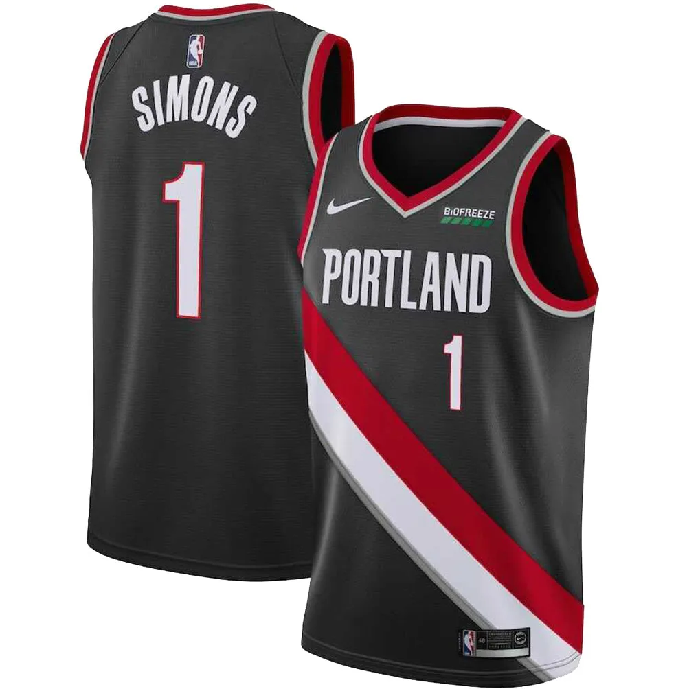 NBA Anfernee Simons Portland Blazers 1 Jersey