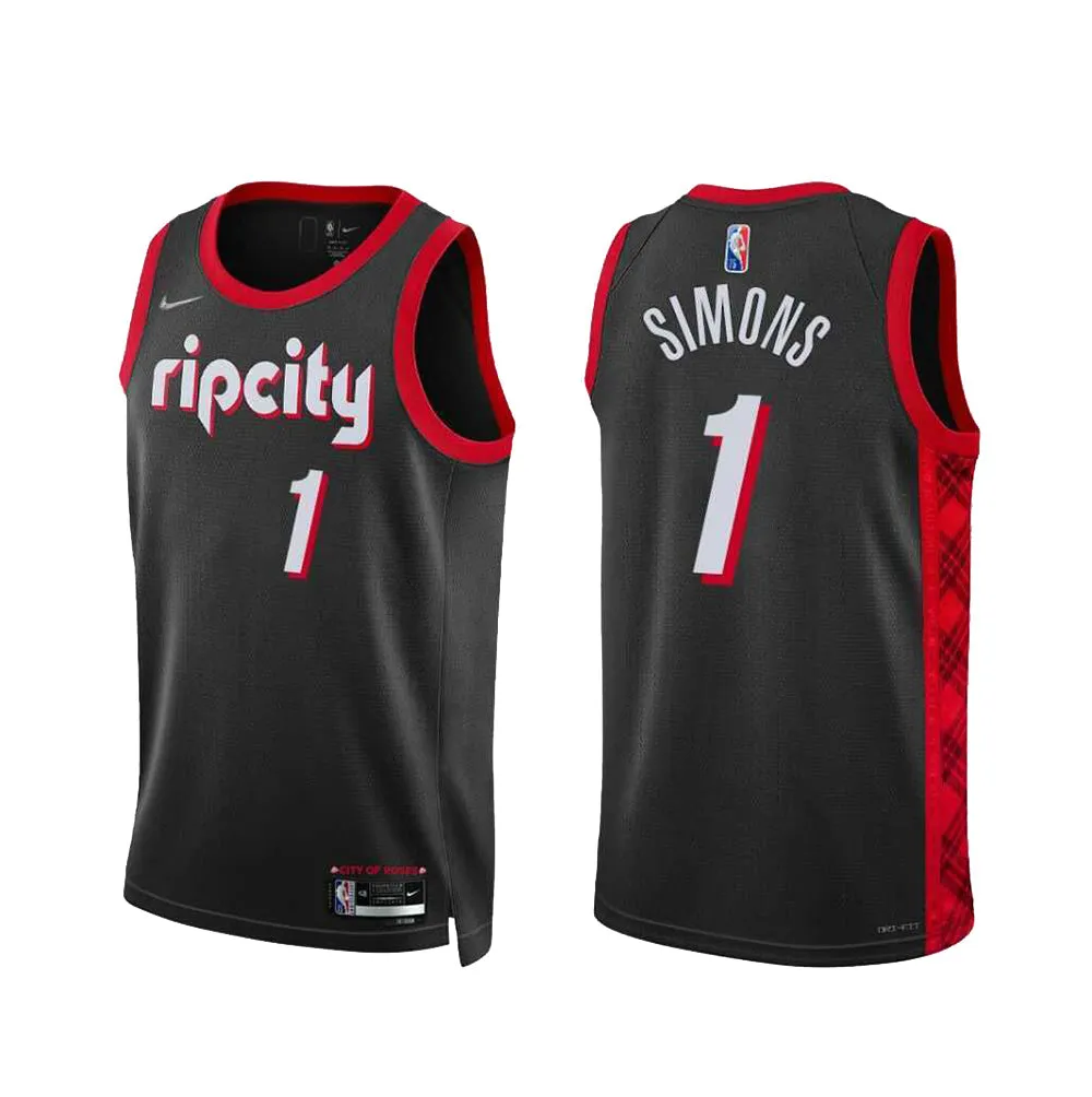 NBA Anfernee Simons Portland Blazers 1 Jersey