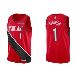 NBA Anfernee Simons Portland Blazers 1 Jersey