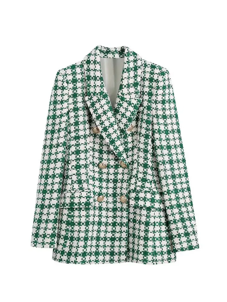 New Elegant Blazers High Waist Skirt Tweed 2 Piece Set CODE: KAR1547