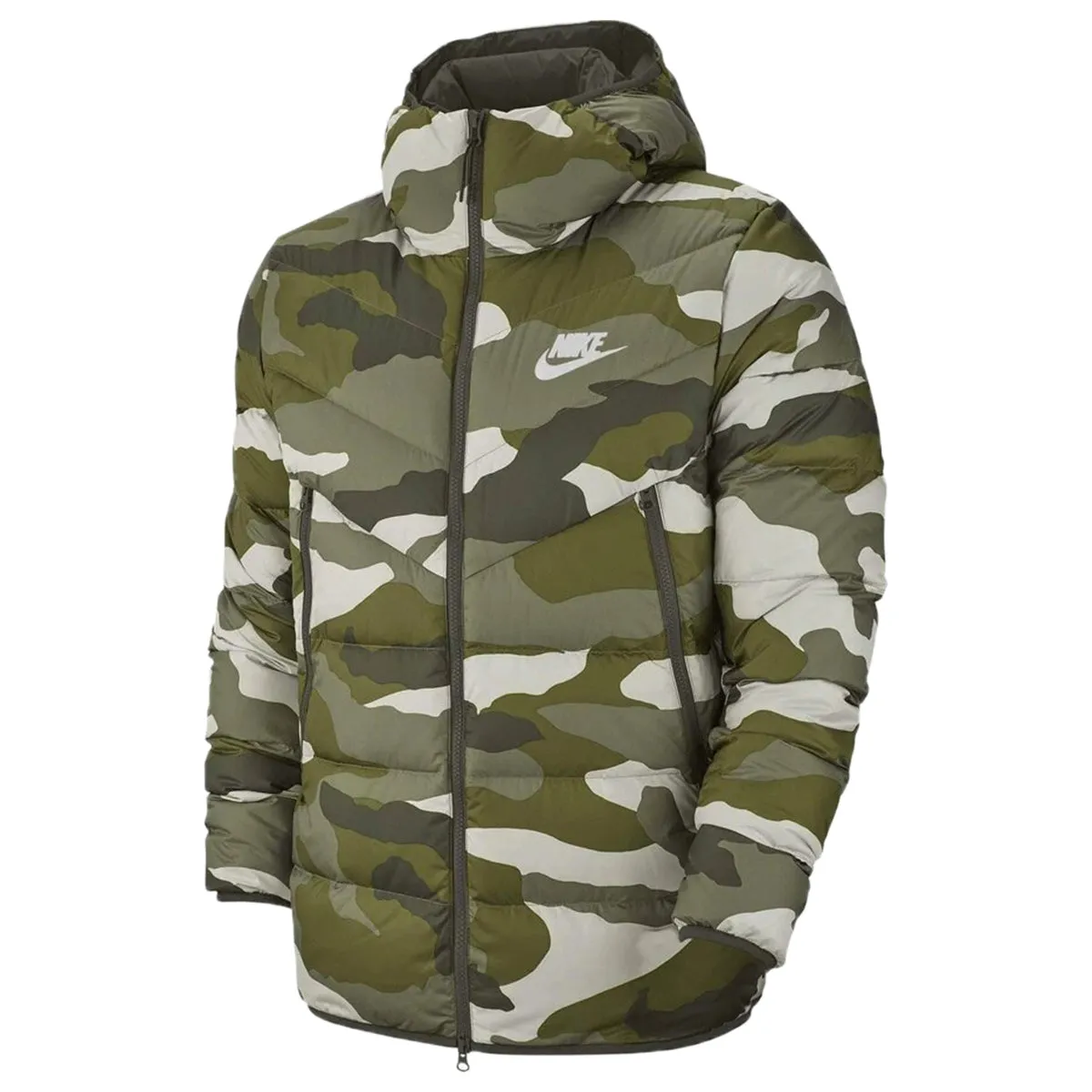 Nike Sportswear Down Fill Windrunner Printed Hooded Puffer Jacket Mens Style :  Bv4763