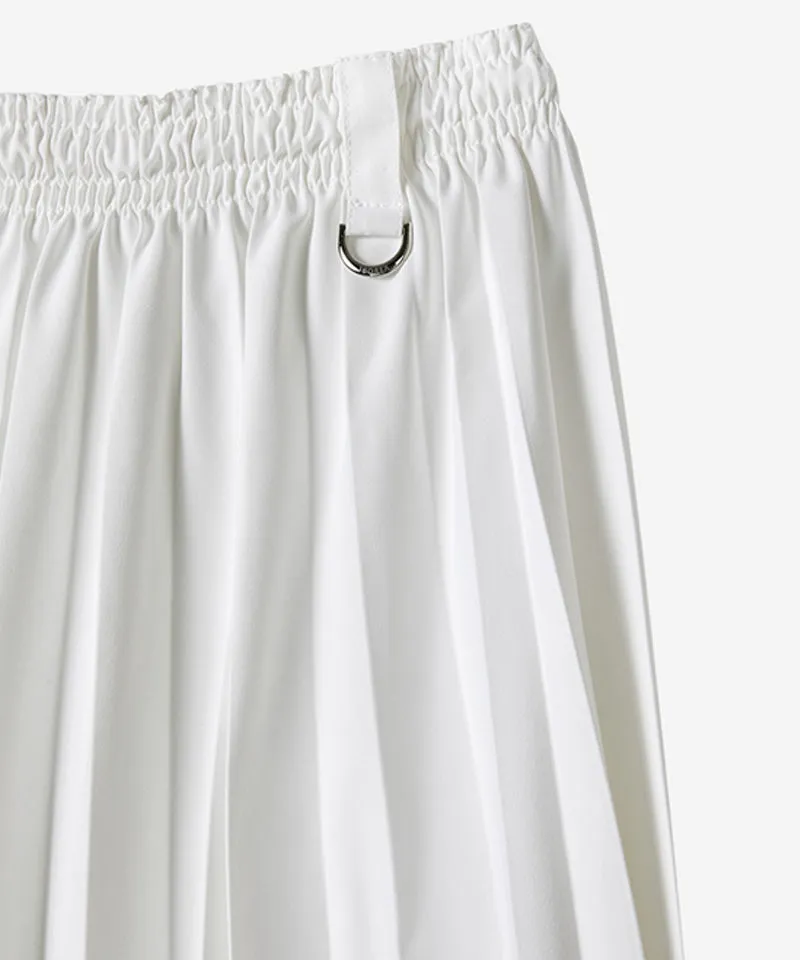 OBER Golf Banding Pleated Skirt - White