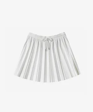 OBER Golf Banding Pleated Skirt - White
