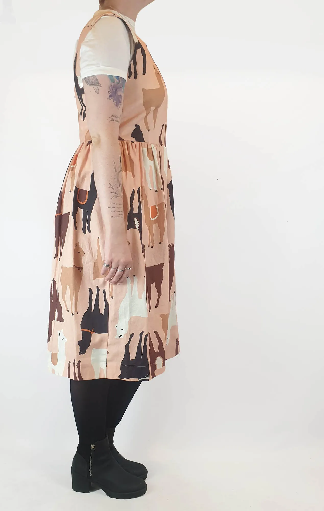Obus pink Llama print dress size 3