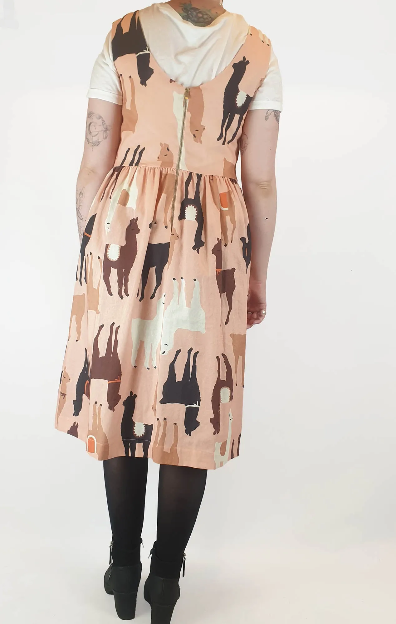 Obus pink Llama print dress size 3