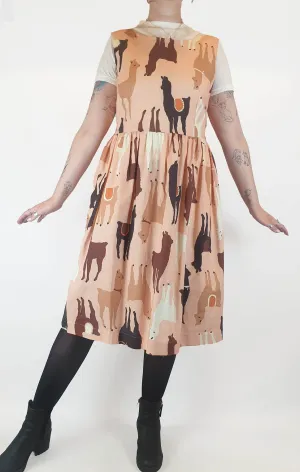 Obus pink Llama print dress size 3