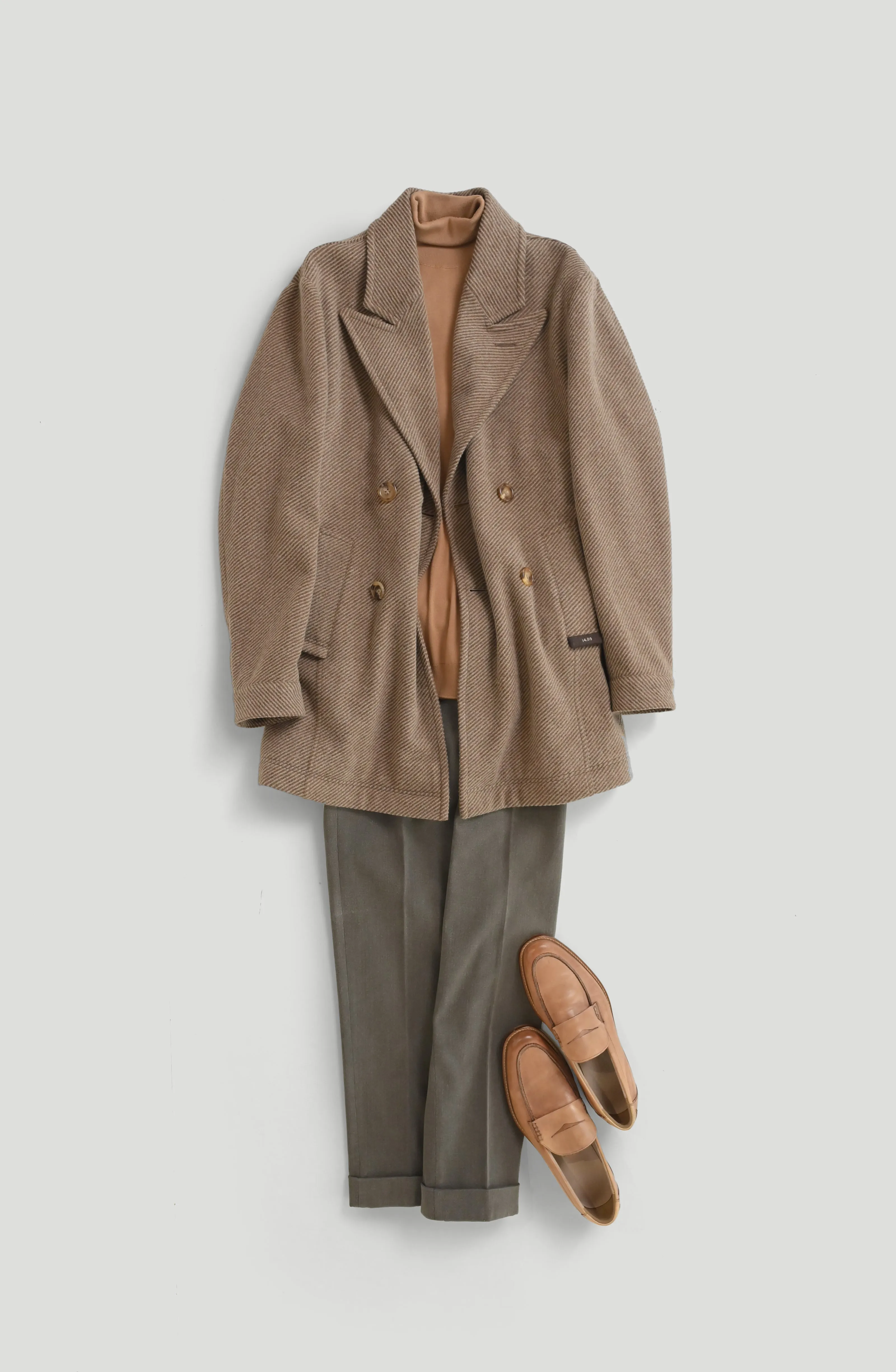 Pea Coat - Toast Brown