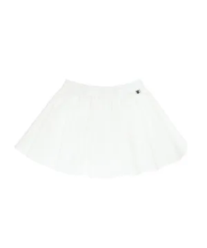 PIV'VEE Volume Pleated Mini Skirt - Cloud White