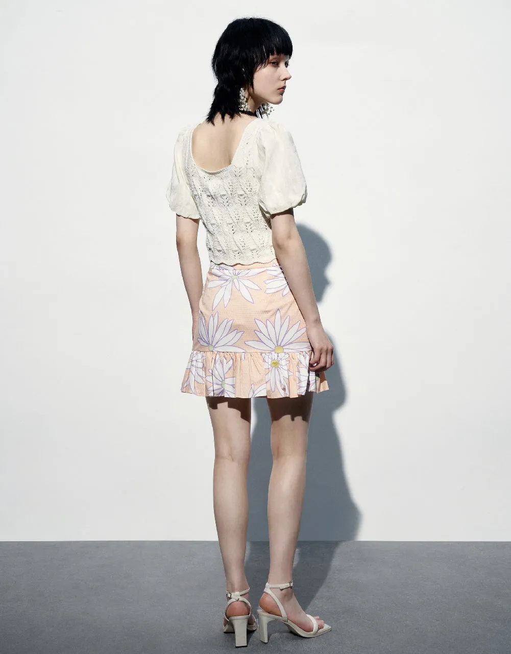 Plaid Mini A-Line Skirt