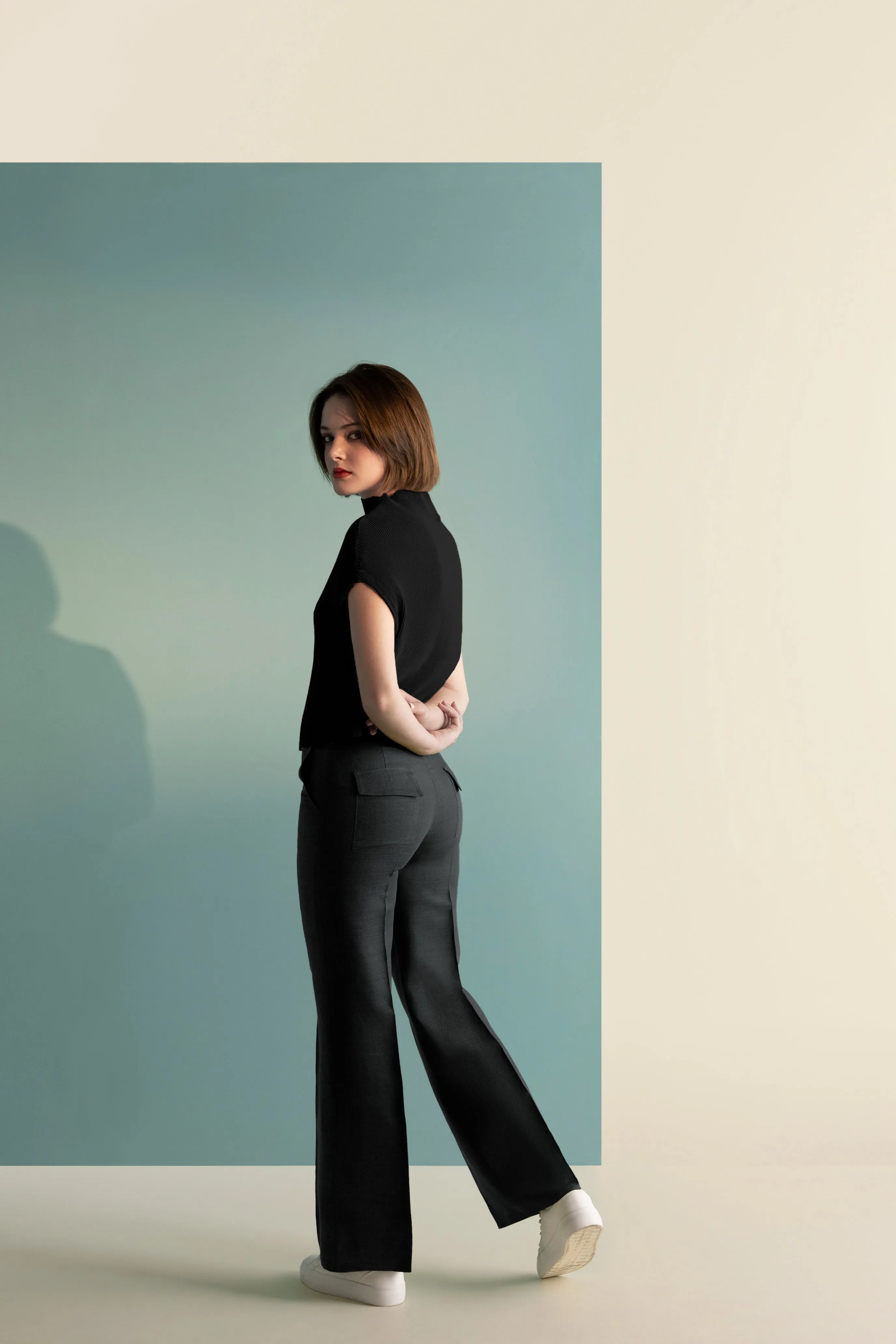 Pleated Box Top
