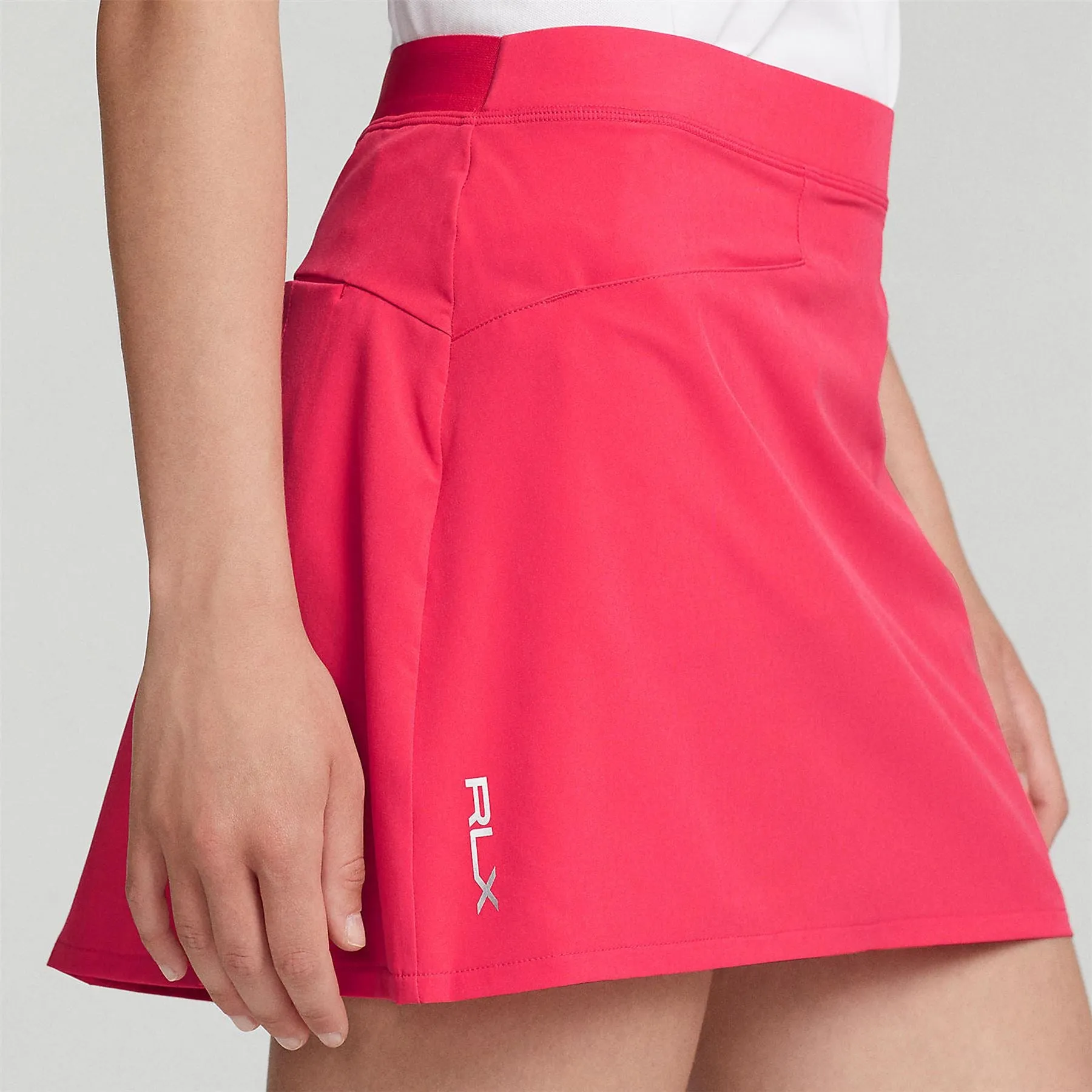 Pleated Four-Way-Stretch Skort Maui Red
