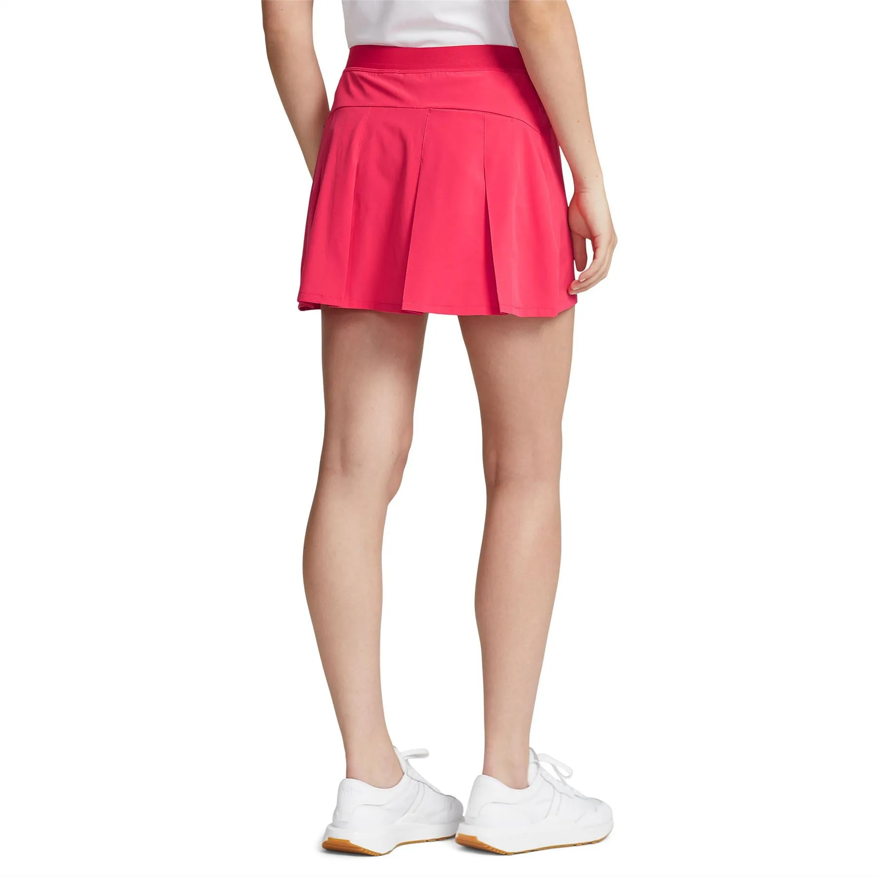Pleated Four-Way-Stretch Skort Maui Red