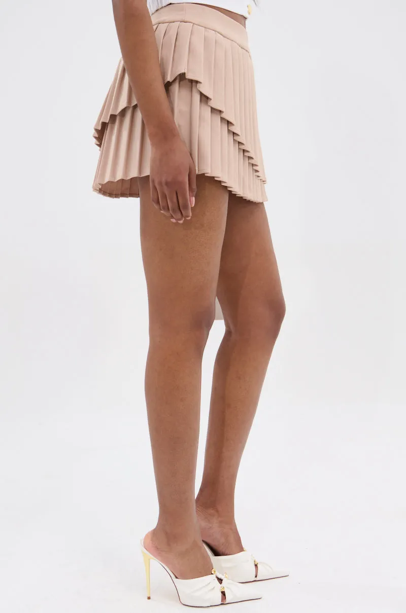 POETRY IN MOTION PLEATED MINI SKIRT