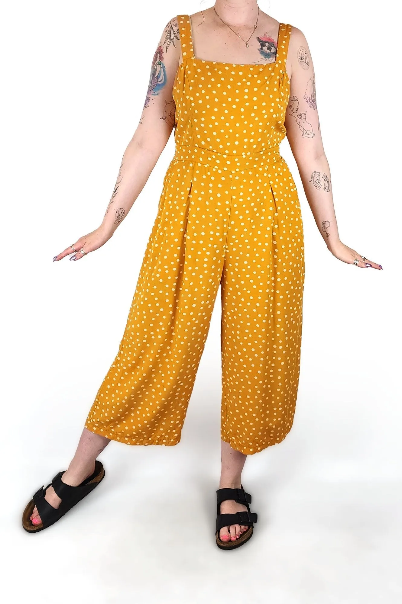 Princess Highway mustard jumpsuit size 12