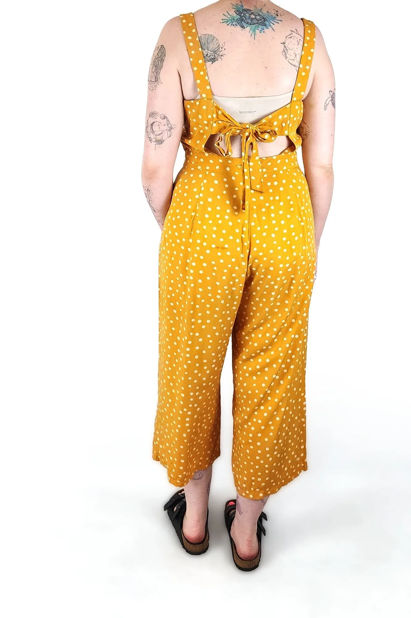 Princess Highway mustard jumpsuit size 12