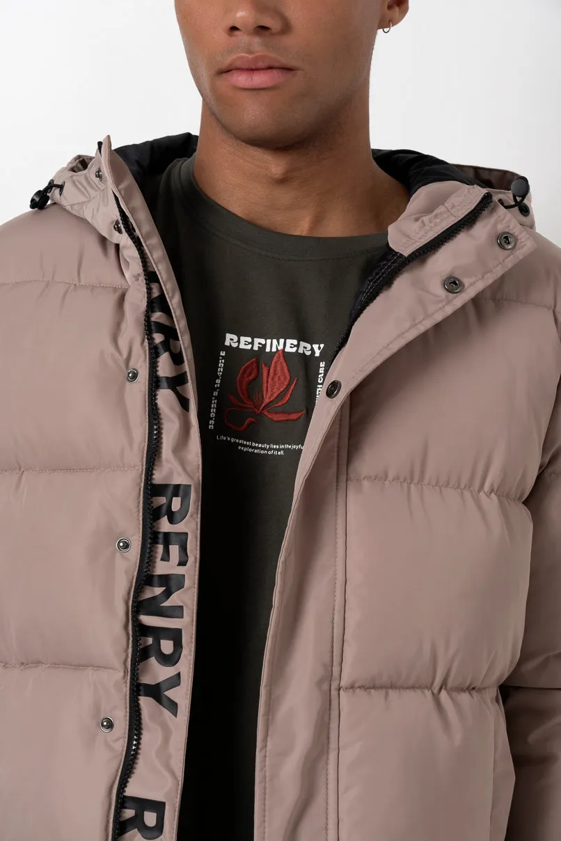 Puffer Jacket _ 157850 _ Taupe