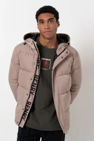 Puffer Jacket _ 157850 _ Taupe