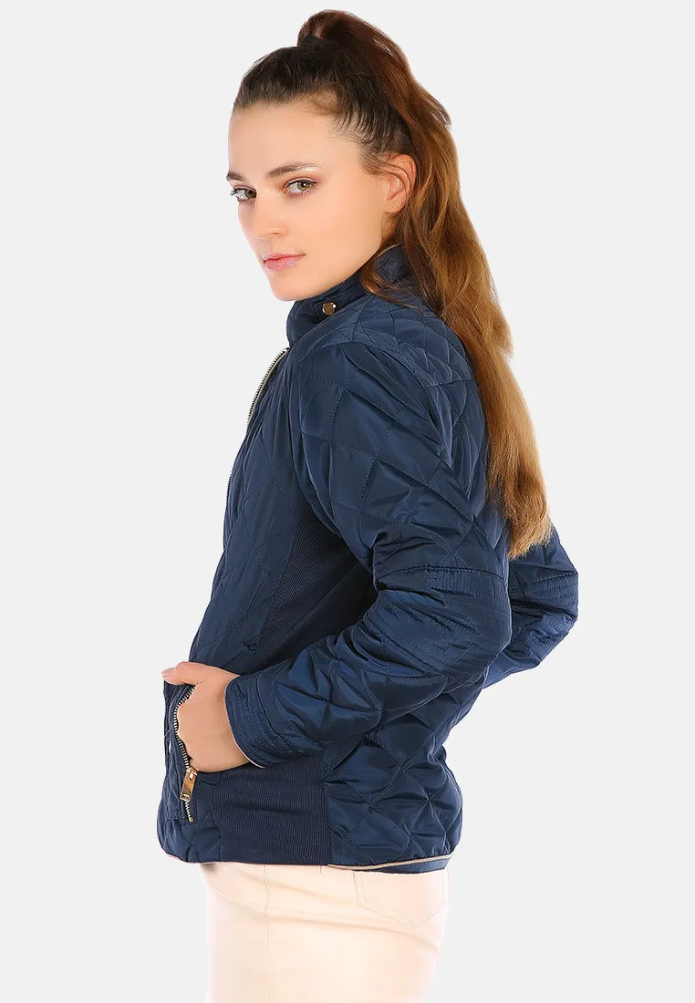 Quilted Puffer Long Sleeve Jacket