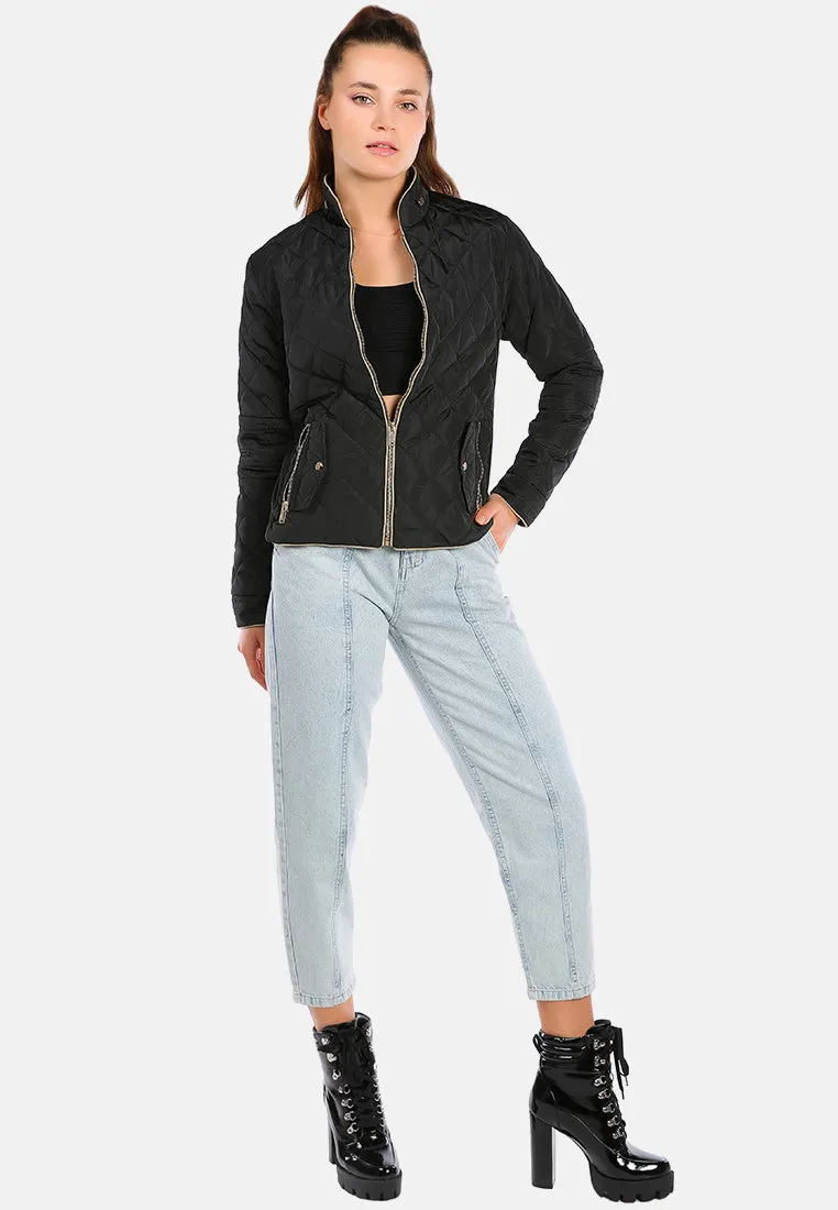 Quilted Puffer Long Sleeve Jacket