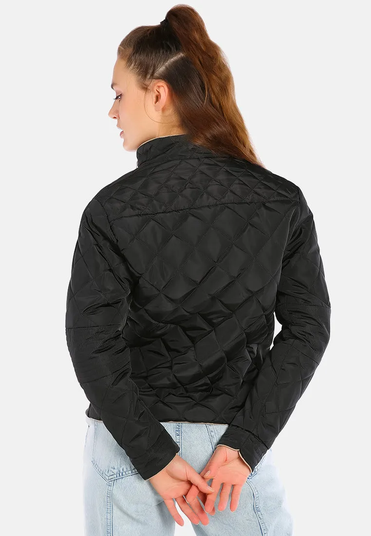 Quilted Puffer Long Sleeve Jacket