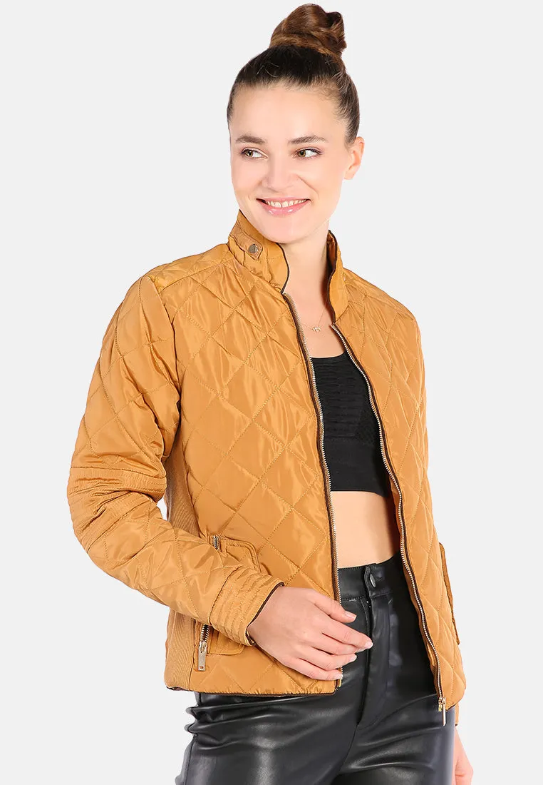 Quilted Puffer Long Sleeve Jacket