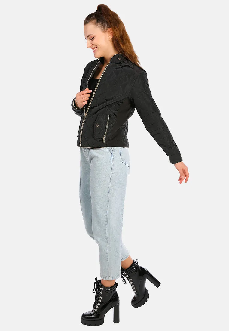 Quilted Puffer Long Sleeve Jacket