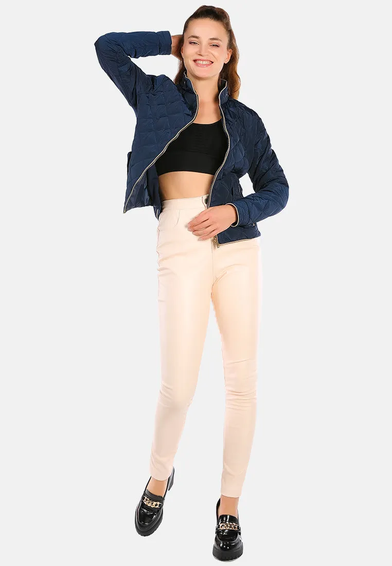 Quilted Puffer Long Sleeve Jacket