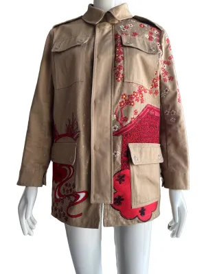 Red Valentino embroidered pea jacket - size 40