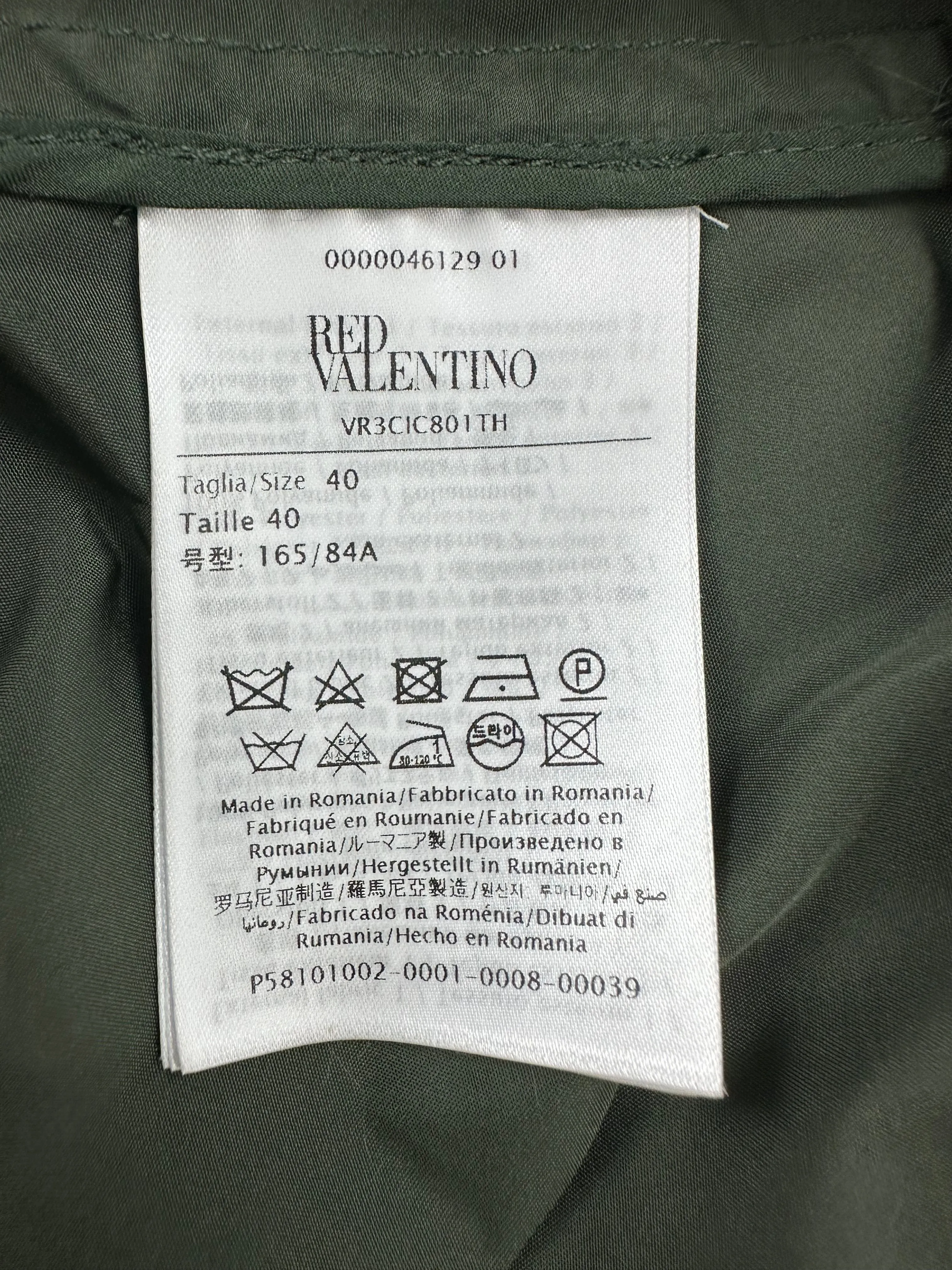 Red Valentino kaki bomber - size 40 IT