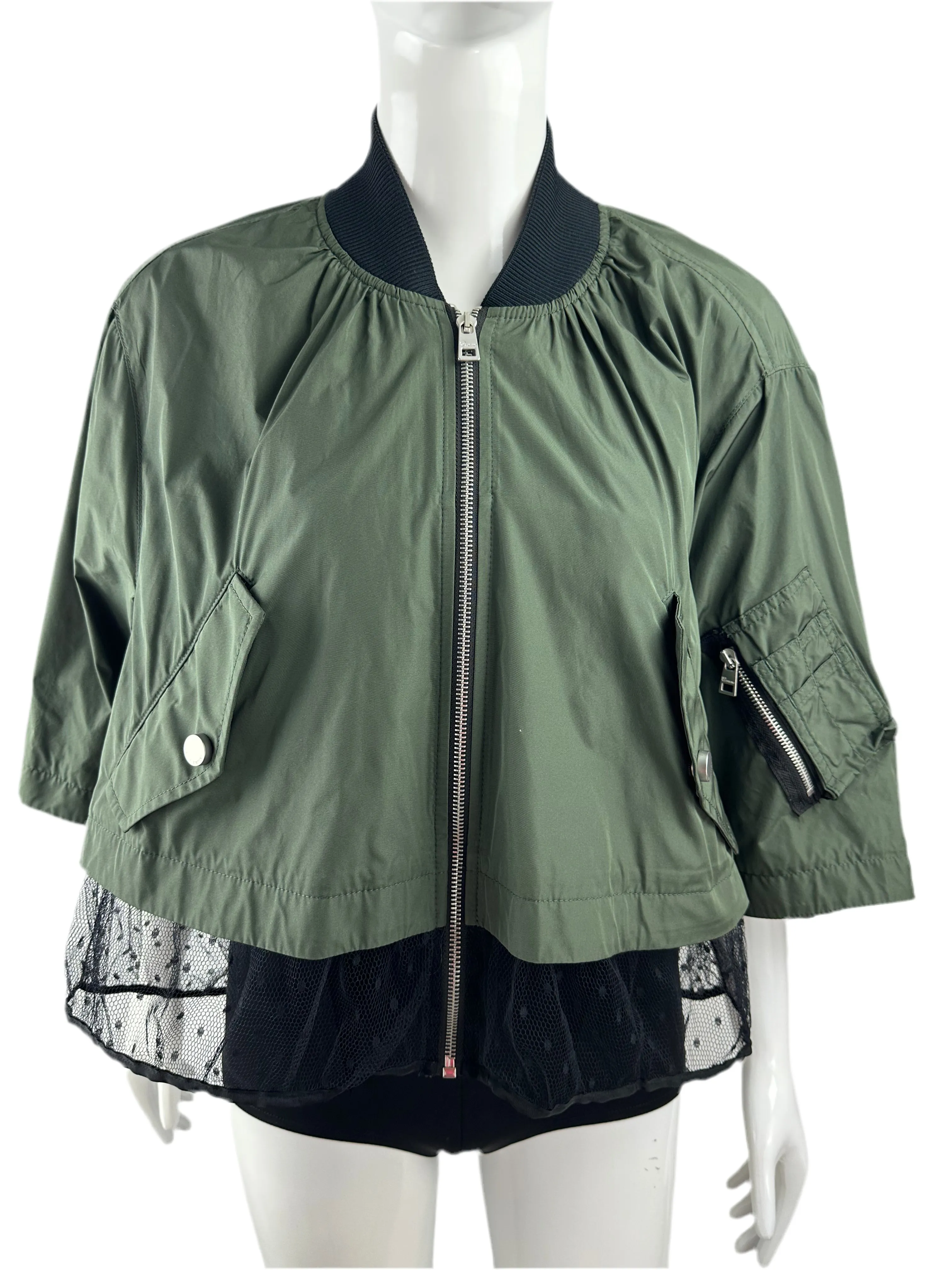 Red Valentino kaki bomber - size 40 IT