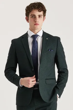 Regent - Men's Olive Check Blazer