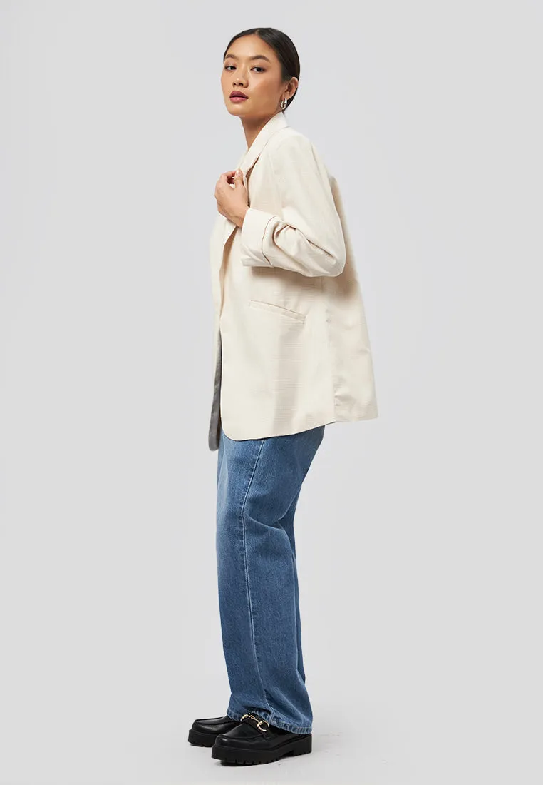 Regular Fit Checked Blazer