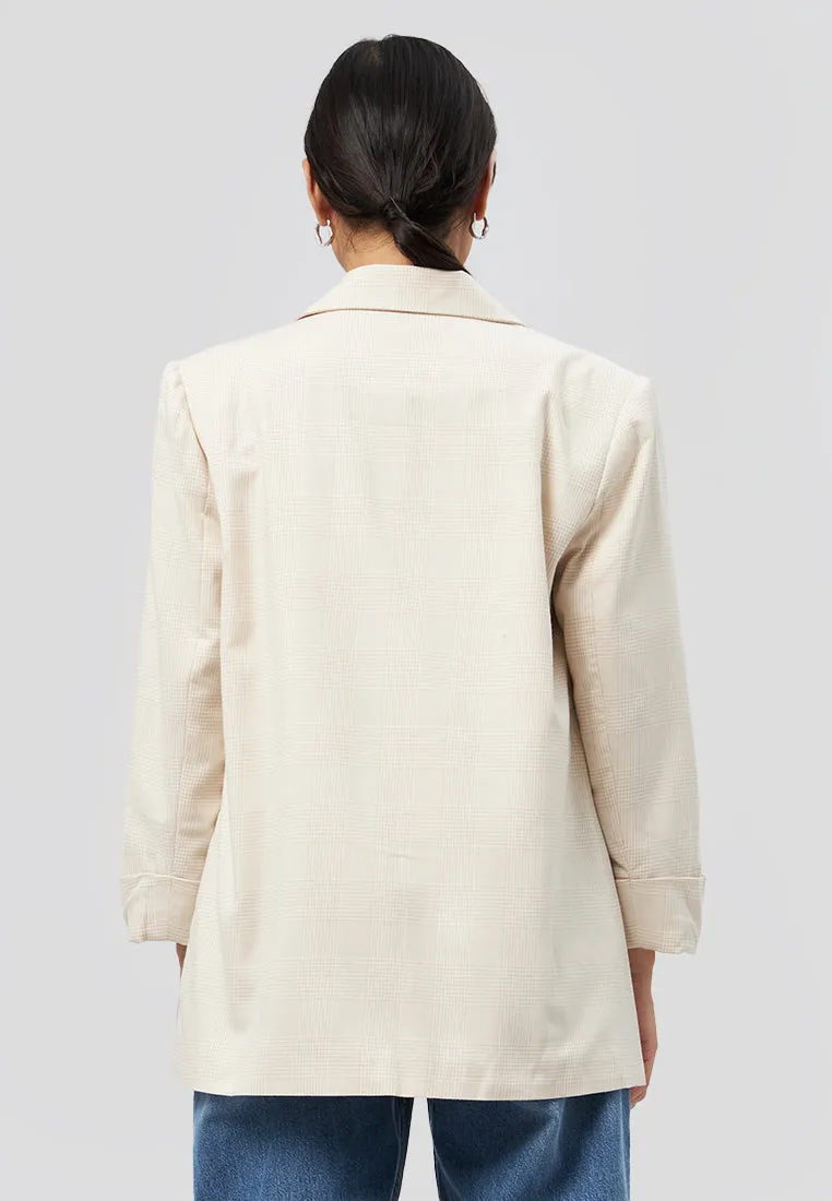Regular Fit Checked Blazer