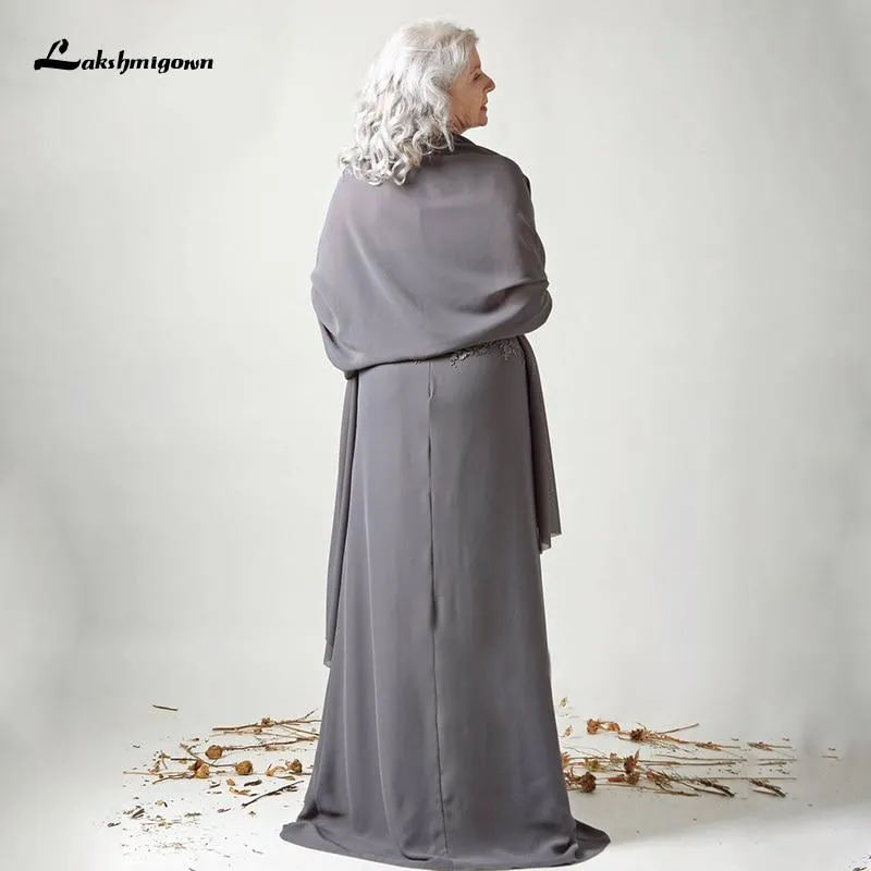 Roycebridal Charcoal Gray Chiffon Mother of the Bride Dresses