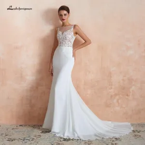 Roycebridal Cheap Boho Wedding Dress Mermaid Sexy Wedding Party Gowns