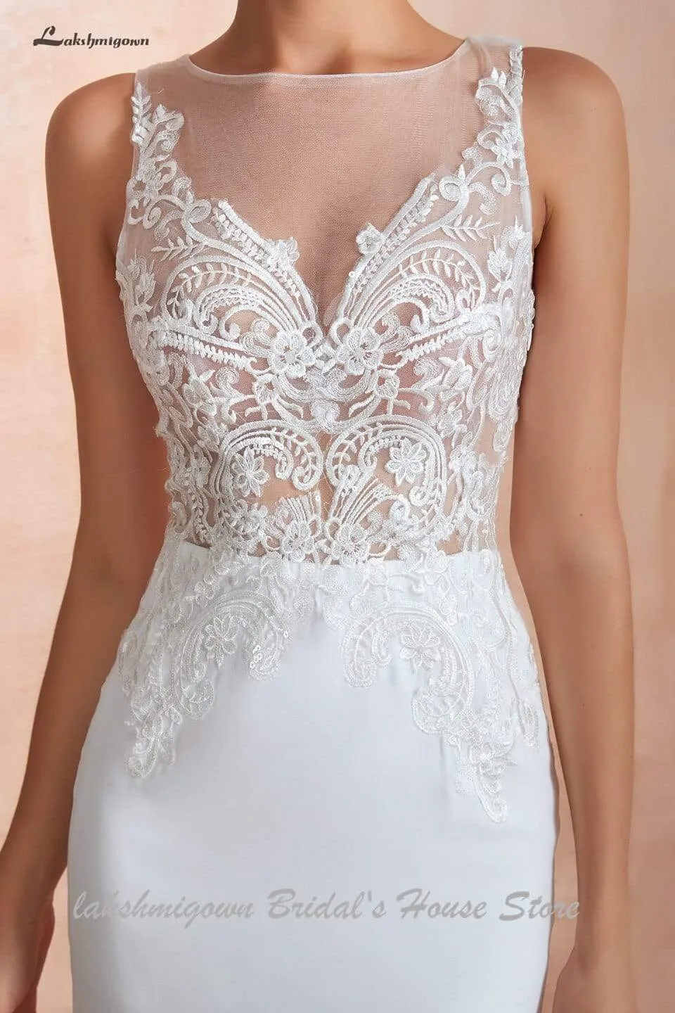 Roycebridal Cheap Boho Wedding Dress Mermaid Sexy Wedding Party Gowns
