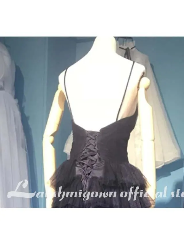 Roycebridal Wedding Dresses V Neck Court Train Lace Spaghetti Strap
